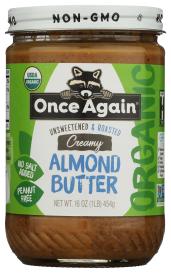 Org Crmy Almond Butter 16 Oz