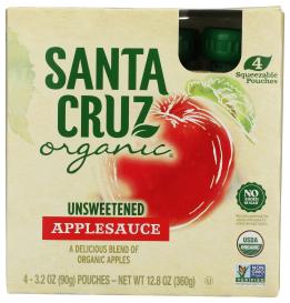 Organic Applesauce Squeeze Pouches 3.2 Oz