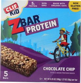 Gluten-free Chocolate Chip Protein Zbar Whole Grain Crispy Snack Bars 1.27 Oz