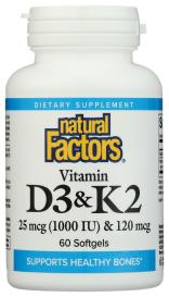 D3 K2 1000iu/120 Mcg 60 Sg