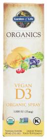 Org Vegan Vit D3 Spray 2 Oz