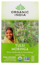 Organic Moringa Tulsi Herbal Tea 18 Ct