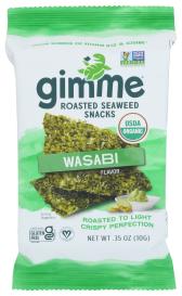 Organic Gluten-free Wasabi Roasted Seaweed Snacks 0.35 Oz