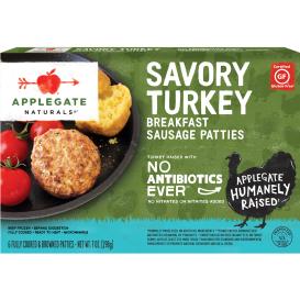 Gluten-free Peppered Turkey Breakfast Sausage Patties (bronze) 7 Oz