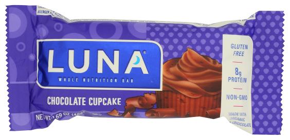 Gluten-free Chocolate Cupcake Luna Whole Nutrition Bar 1.69 Oz