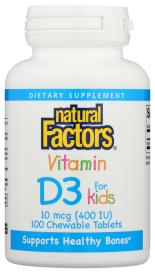 Vit D3 For Kids 400iu 100 Chw