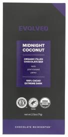 Organic Paleo Midnight Coconut-sugar-sweetened 100% Cacao Dark Chocolate Bar 2.3 Oz