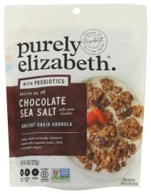 Gluten-free Vegan Chocolate Sea Salt Probiotics Ancient Grain Granola 8 Oz