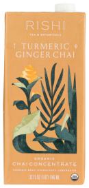 Organic Turmeric Ginger Chai Concentrate 32 Oz