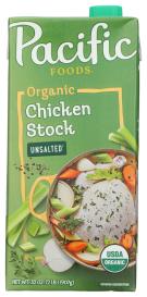 Organic Unsalted Chicken Stock 32 Oz