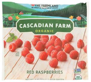 Organic Frozen Red Raspberries 8 Oz