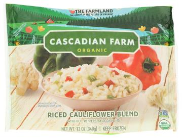 Organic Frozen Riced Cauliflower Blend With Bell Peppers/onions 12 Oz