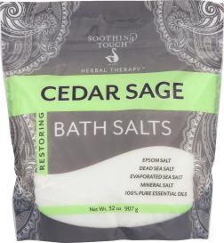 Bath Salts Cedar Sage 32 Oz