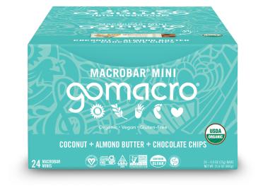 Organic Gluten-free Vegan Coconut Almond Chocolate Chip Protein Macrobar Minis 0.9 Oz