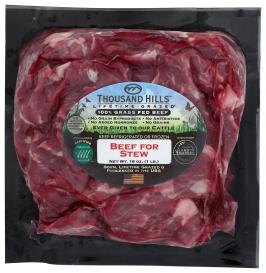 Regenerative 100% Grassfed Beef Stew Meat (gold) 16 Oz