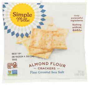 Gluten-free Fine Ground Sea Salt Almond Flour Crackers Snack Packs 4.9 Oz