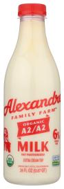 Regenerative Organic Extra Cream-top 6% Milkfat A2/a2 Whole Milk 28 Oz