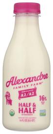 Regenerative Organic 16% Milkfat A2/a2 Half & Half 16 Oz