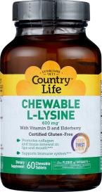 L-lysine 600 Mg 60 Chw