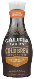 Unsweetened Blonde Roast Cold Brew Black Coffee 48 Oz