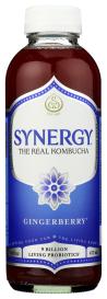 Organic Gingerberry Synergy Kombucha 16 Oz