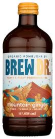 Organic Mountain Ginger Kombucha 14 Oz
