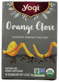 Organic Orange Clove Herbal Tea 16 Ct
