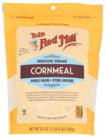 Stone-ground Whole-grain Medium Grind Cornmeal 24 Oz
