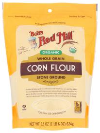 Organic Stone-ground Whole-grain Corn Flour 22 Oz