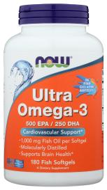 Ultra Omega 3 Fish Gels 180 Sg