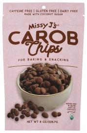 Organic Vegan Coconut-sugar-sweetened Carob Chips 8 Oz