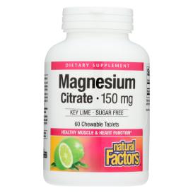 Magnesium Citrate Key Lime 60 Chw