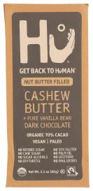 Organic Fair Trade Cashew Butter Vanilla Bean 70% Dark Chocolate Bar 2.1 Oz
