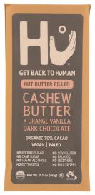 Organic Fair Trade Cashew Butter Orange Vanilla 70% Dark Chocolate Bar 2.1 Oz