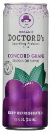 Organic Concord Grape Sparkling Probiotic Drink 12 Oz
