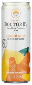 Organic Ginger Brew Sparkling Probiotic Drink 12 Oz