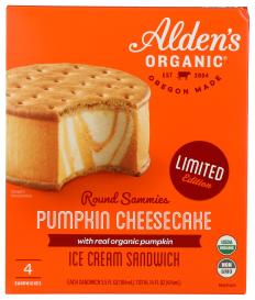 Round Sammies Pumpkin Org 4/3.5 3.5 Oz