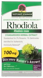 Rhodiola Extrct Standardized 60 Veg