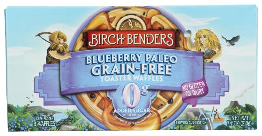 Paleo Grain-free Blueberry Toaster Waffles 7.4 Oz