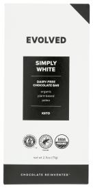 Organic Paleo Vegan Keto White Dairy-free Chocolate Bar 2.5 Oz