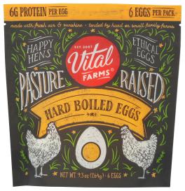 Pasture-raised Hard-boiled Grade A Medium Eggs (bronze) 6 Ct