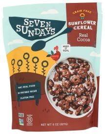 Grain-free Real Cocoa Sunflower Cereal 8 Oz