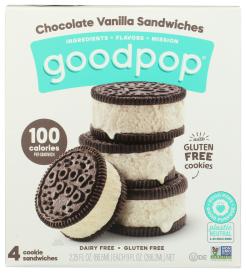 Ice Cream Sandwich Oatmilk 4/2. 2.25 Oz