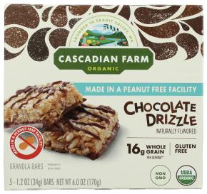 Organic Gluten-free Chocolate Drizzle Granola Bars 6 Oz