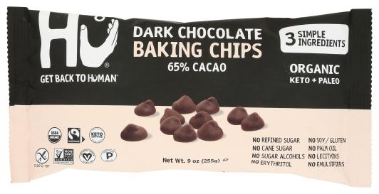 Organic Vegan Coconut-sugar-sweetened 70% Cacao Dark Chocolate Baking Gems 9 Oz
