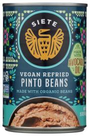 Organic Vegan Refried Pinto Beans 16 Oz