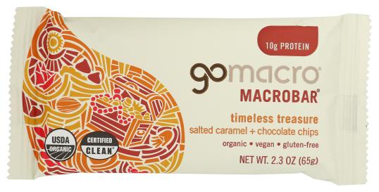 Organic Gluten-free Vegan Salted Caramel Chocolate Chip Protein Macrobar 2.3 Oz