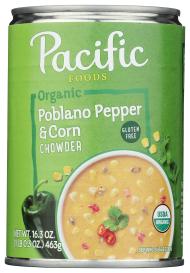 Organic Poblano Corn Chowder Soup 16.3 Oz