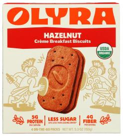Organic Hazelnut Cocoa Sandwich Breakfast Biscuits 5.3 Oz