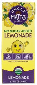 Lemonade No Sugar Added Org 6.75 Oz